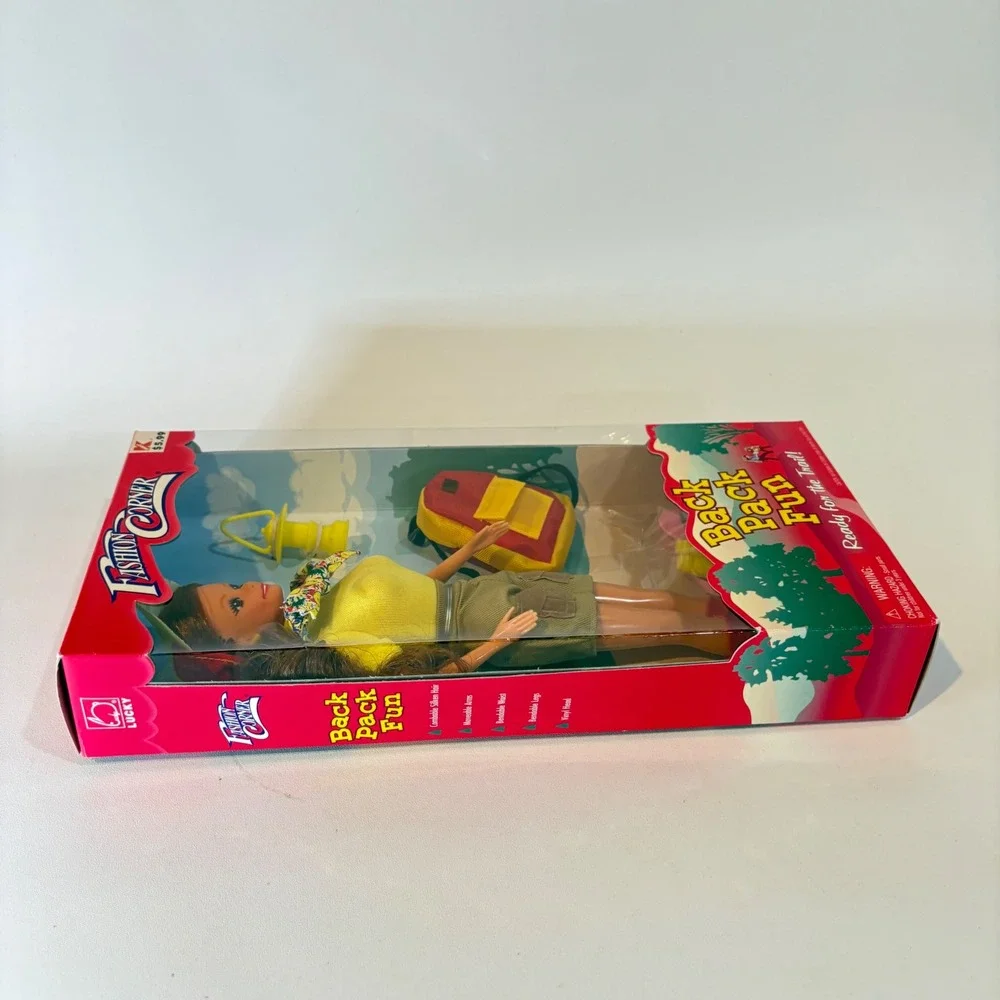 Vintage Fashion Corner Back Pack Fun Camping Hiking Lucky Kmart Barbie clone